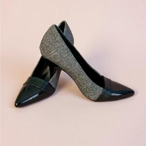 Chic Black and Gray Women's Heels